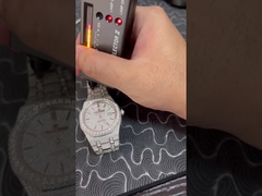 OEM Blue Dial Iced Out Moissanite Watch Cartier Bussdown Watch