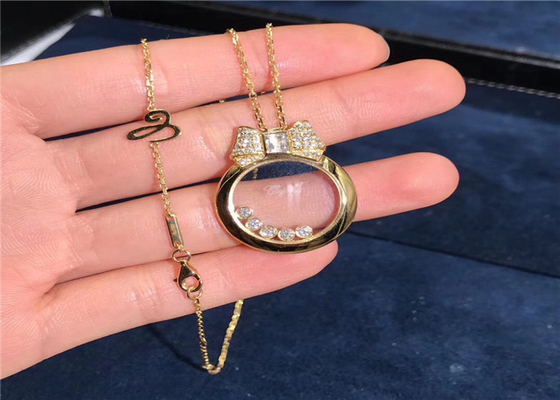 42cm 0.48ct 18k Rose Gold Diamonds Pendant Necklace 795020-5201