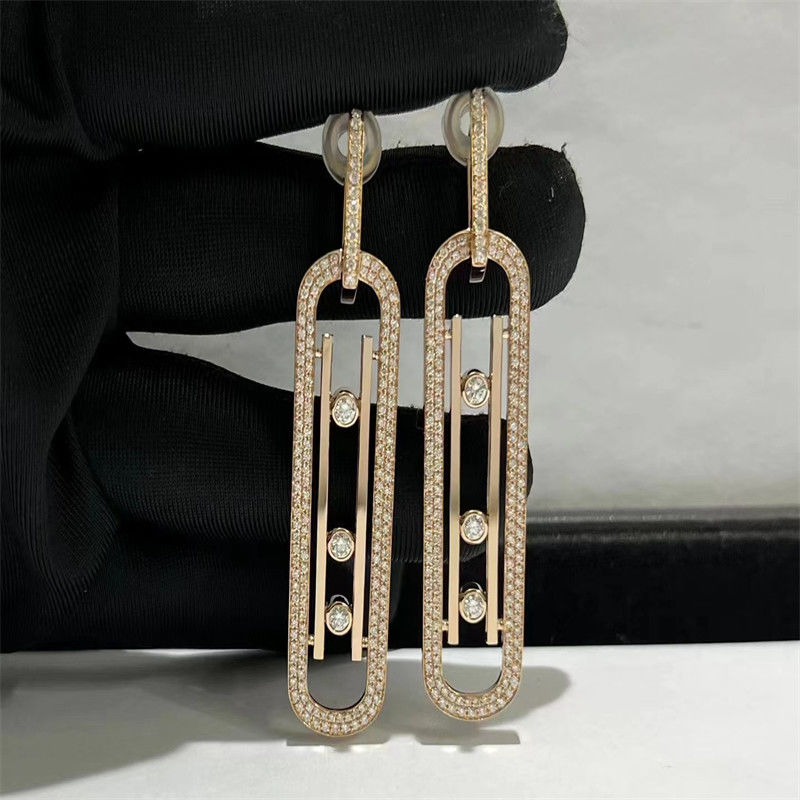 18 Karat Gold Diamond Earrings For Women