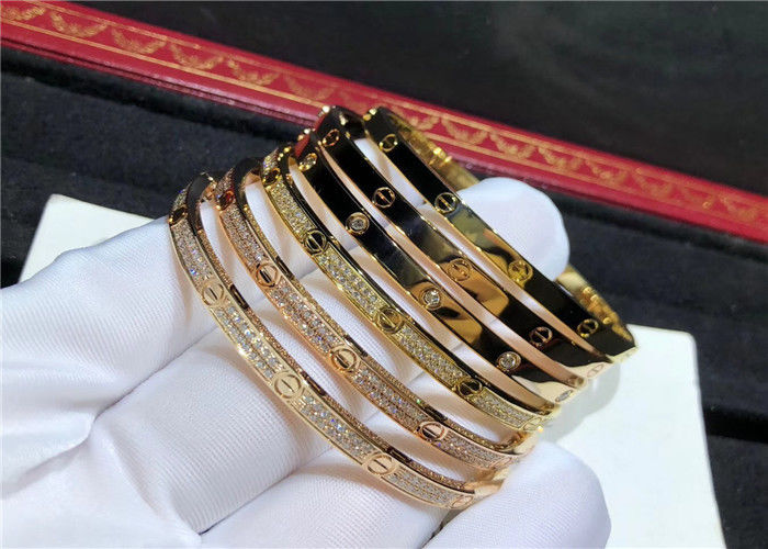 Real Au750 Gold Brand Bracelet Love Unisex 0.42 Carat Iconic Screw best jewelry manufacturer in china