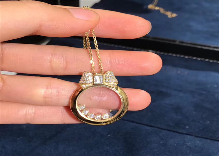 42cm 0.48ct 18k Rose Gold Diamonds Pendant Necklace 795020-5201