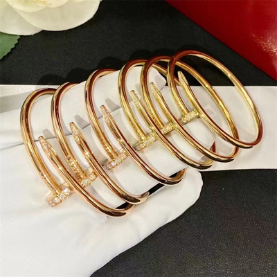 Wysoka biżuteria Brand Juste Un Clou bransoletka Róża złota diamentowa bransoletka